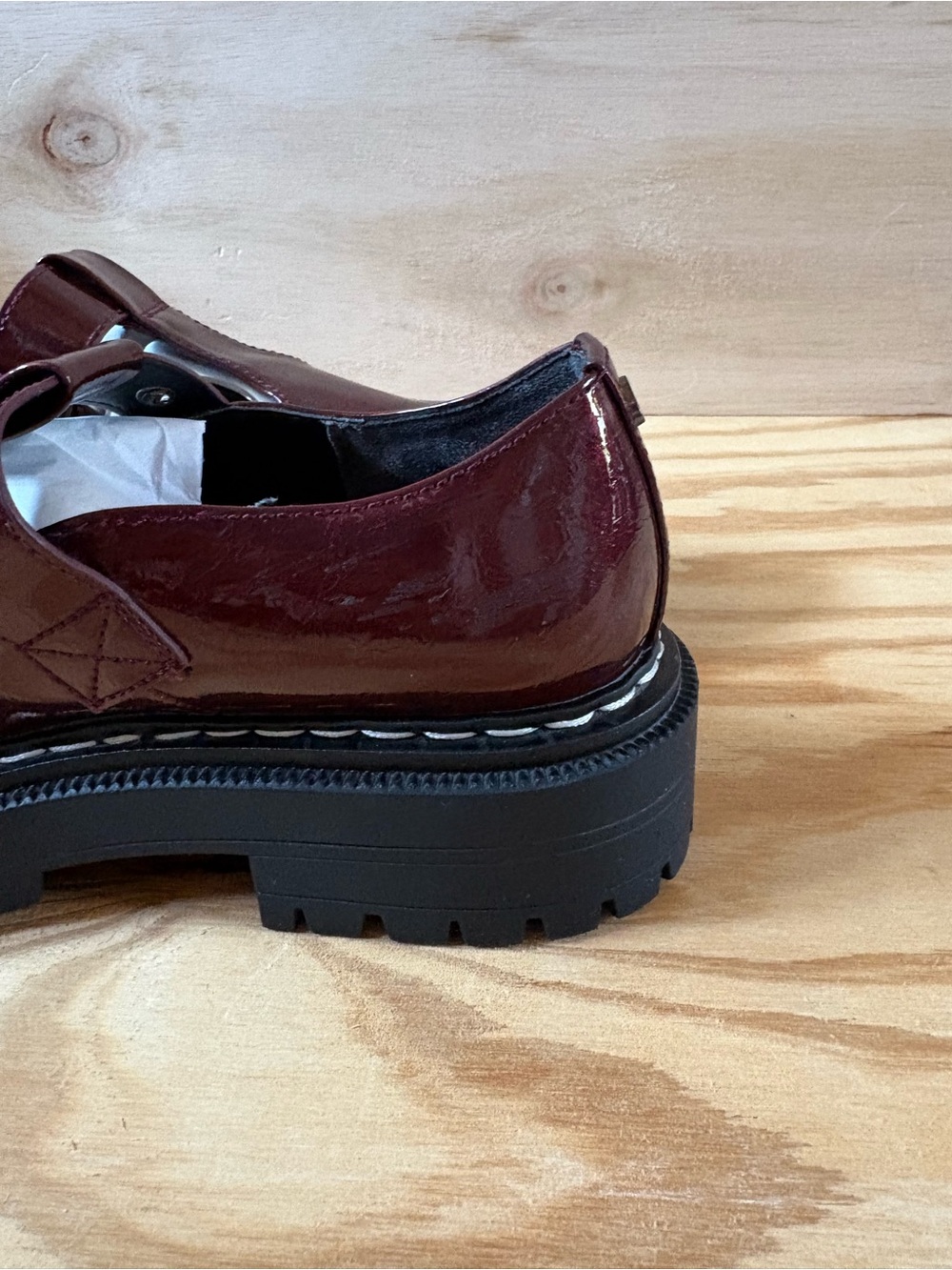 Circus by Sam Edelman Glossy Burgundy Mary Jane Clogs - Picture 5 of 7